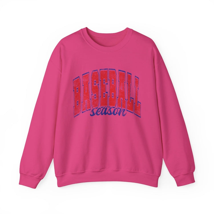 Baseball Season Distressed Look Sweatshirt