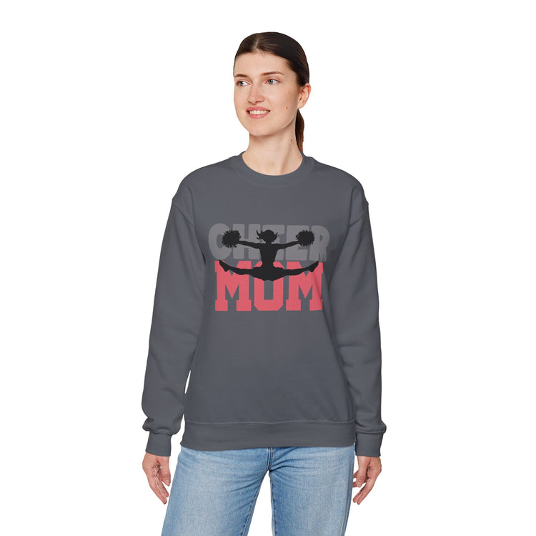 Cheer Mum Crewneck Sweatshirt - Comfortable & Stylish Gift for Cheerleading Moms