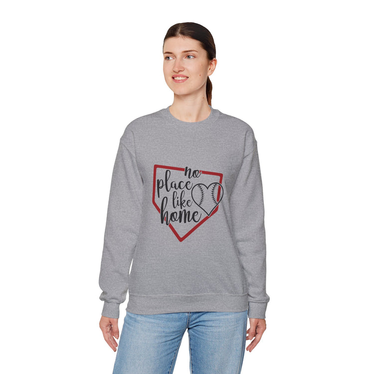 Baseball Crewneck Sweatshirt - No Place Like Home Design