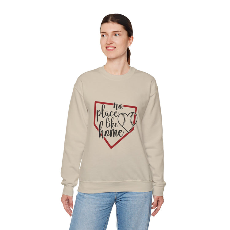 Baseball Crewneck Sweatshirt - No Place Like Home Design