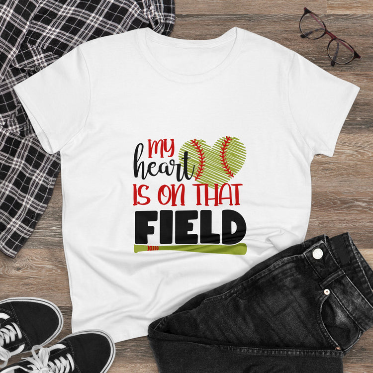 Softball Mom Tee - Women's Midweight Cotton