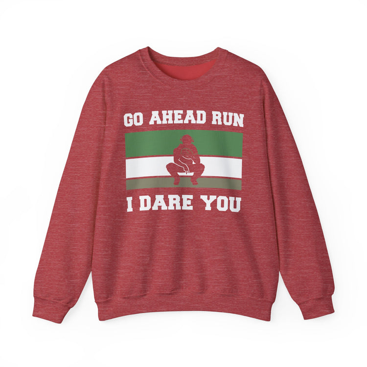 Baseball Catcher Go Ahead Run Daring Crewneck Sweatshirt - Sports Fan Gift