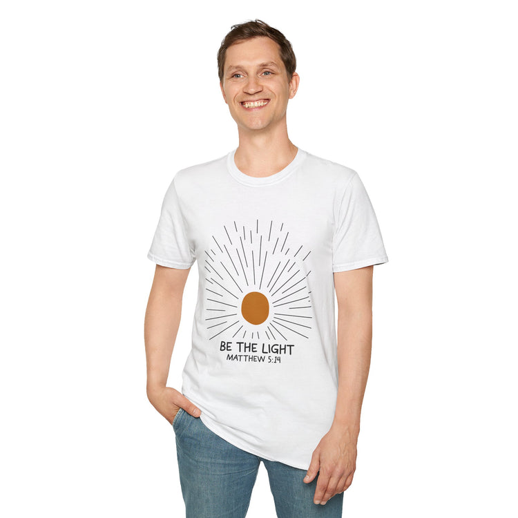 Inspirational T-Shirt - 'Be the Light' with Matthew 5:14