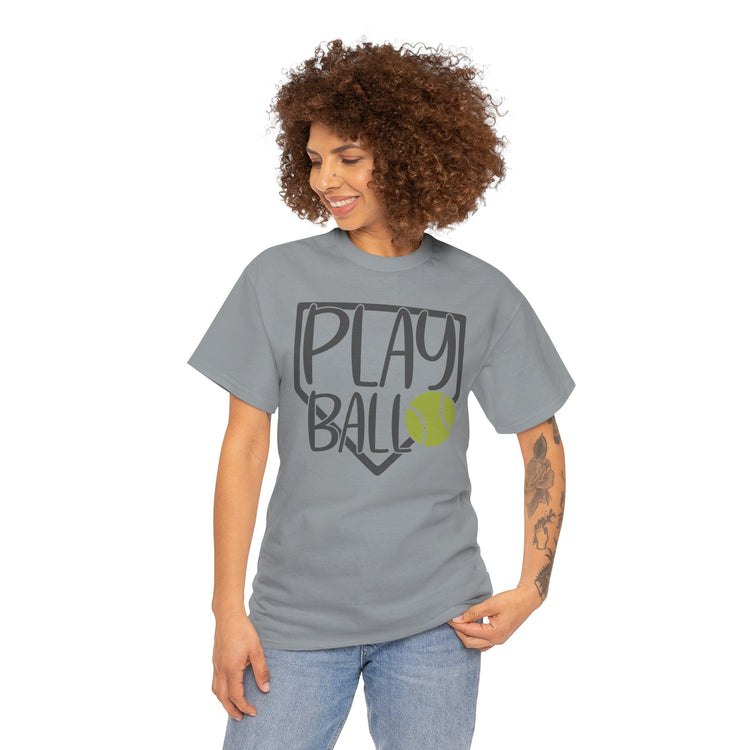 Play Ball Unisex Tee for Softball Lovers