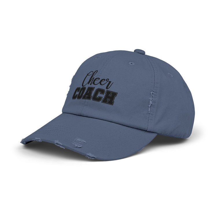 Cheer Coach Distressed Cap