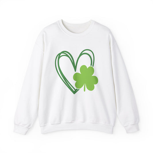 St Patrick's Day Heart Sweatshirt