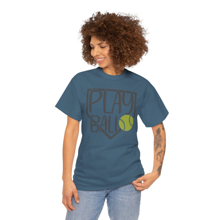 Play Ball Unisex Tee for Softball Lovers