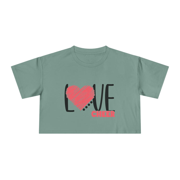 Heart Cheer Crop Tee