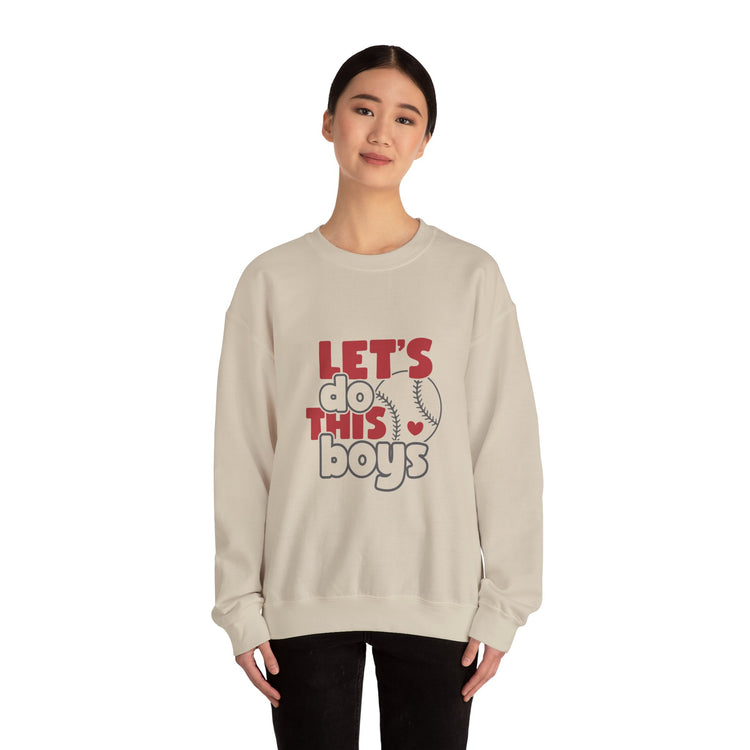 Let's Do This Boys Baseball Crewneck Sweatshirt