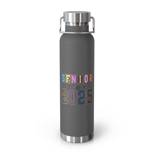 Senior Class of 2025 Insulated Water Bottle, Graduation Gift, Custom Drinkware