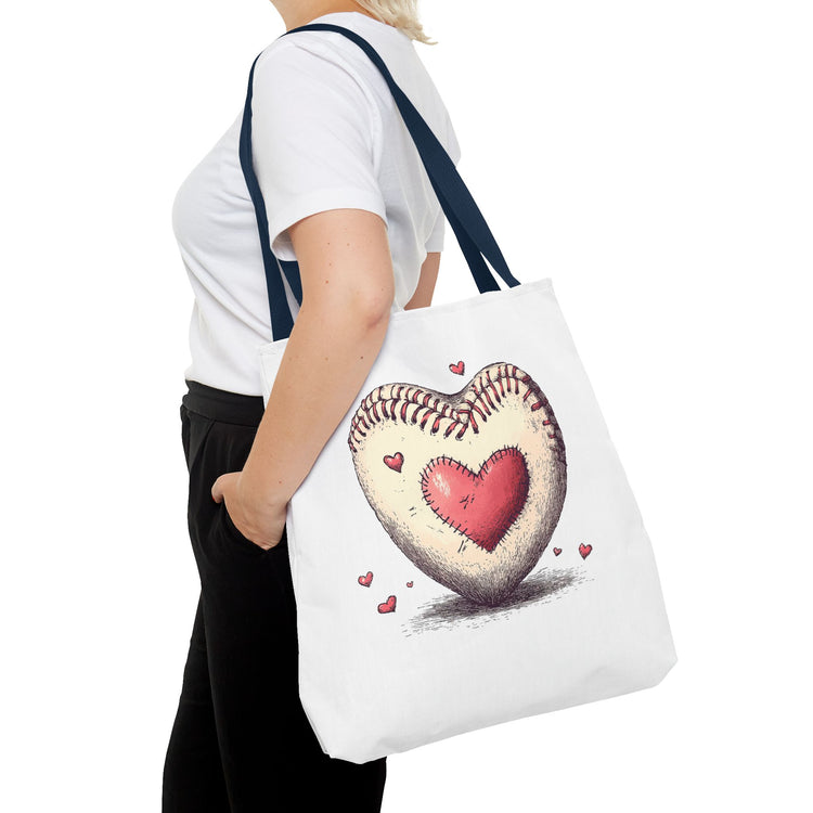 Heartfelt Baseball Tote Bag, Perfect for Sports Lovers, Baseball Mom Bag, Sports Fan