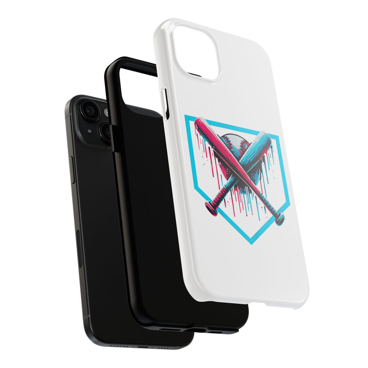 Baseball Drip Crossover Tough Phone Cases - Sports Phone Accessories